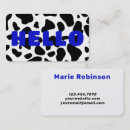 Search for cow print business cards Modern