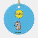 Search for cute hedgehog christmas tree decorations Illustration