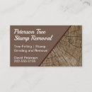 Search for stump removal business cards Arborist