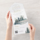 Search for pine forest wedding invitations All in one