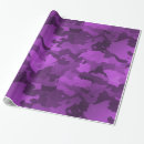 Search for purple camo wrapping paper Party