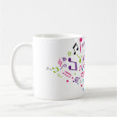 Search for music pattern mugs Silhouette