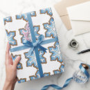 Search for blue snowflake wrapping paper Winter