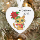 Search for kawaii cat christmas tree decorations Kitten