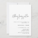 Search for just engaged invitations Minimalist