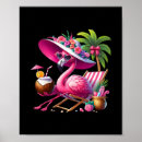 Search for tropical flamingo posters Vintage