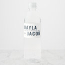 Search for wedding water bottle labels Minimalist