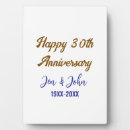 Search for golden wedding anniversary plaques Happy 30th anniversary
