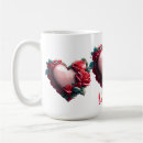 Search for red rose heart mugs Be mine