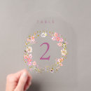 Search for table number invitations Floral