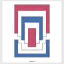 Search for red and white geometric stickers Patriotic