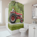 Search for tractor shower curtains Red