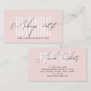 Search for pink business cards Trendy