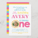 Search for sunshine 1st birthday invitations Summer