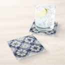 Search for moroccan tiles coasters Blue and white