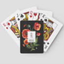 Search for monogrammed bridge playing cards For her