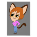 Search for cat with glasses posters Girl