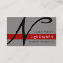 Search for songwriter business cards Modern