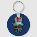 Search for judaica key rings Hamsa