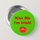 Search for 4 leaf clover button badges Green