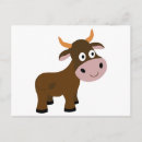 Search for cartoon bull postcards Cute