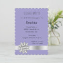 Search for purple and silver birthday invitations Girly