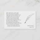Search for shakespeare business cards Poetry