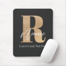 Search for alphabets mousepads Monogrammed