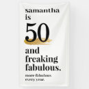 Search for funny 50th birthday party decor 50 and fabulous