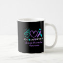 Search for purple and teal mugs Awareness