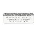 Search for silver glitter return address labels Modern