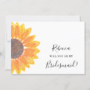 Search for sunflower bridesmaid cards Bridal party