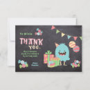 Search for monster thank you cards Kids
