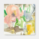 Search for botanical square magnets Watercolors