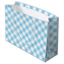 Search for blue and white check gingham gift bags Modern