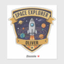 Search for cartoon space rocket stickers Astronaut