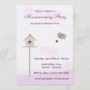 Search for birds housewarming party invitations Nest
