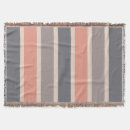 Search for coral and grey blankets Modern