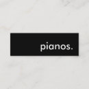 Search for piano business cards Teacher