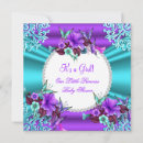 Search for purple and teal baby shower invitations Butterfly