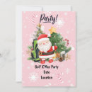 Search for golf christmas invitations Xmas