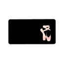 Search for dancing dancer return address labels Pink