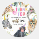 Search for wild animal stickers Girl birthday