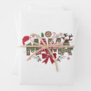 Search for christmas cake wrapping paper Santa