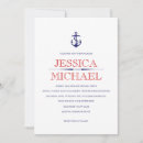 Search for cruise ship wedding invitations Navy blue