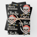 Search for pirate christmas wrapping paper Funny