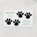Search for paw print business cards Groom