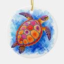 Search for turtle christmas tree decorations Watercolor