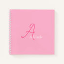 Search for cute girly notebooks Monogrammed