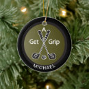 Search for funny golf christmas tree decorations Putter